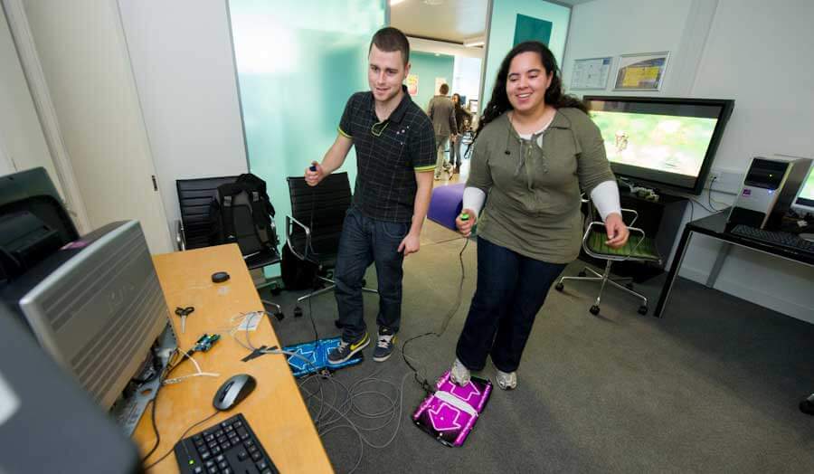 Games students test DIY dancemats